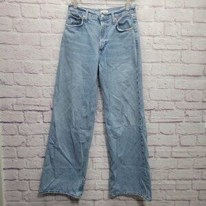 Citizens of Humanity Paloma Baggy Wide Leg Jeans Size 25 Chalice Blue High Rise